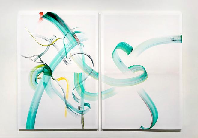 Installation View, Abstraction, Line, Mark-making, Action Painting, Metaphysics